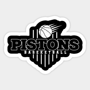 Vintage Pattern Pistons Sports Proud Name Classic Sticker